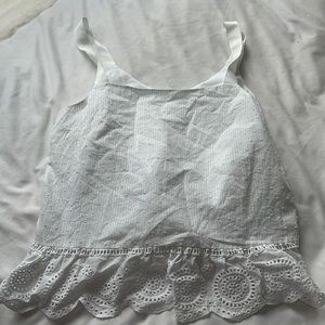 J.crew float white tank